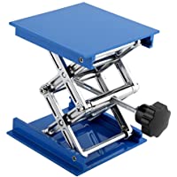 Mesas elevadoras- Azul Plataforma elevadora de laboratorio de aluminio galvanizado Estante de soporte Tijera Gato…